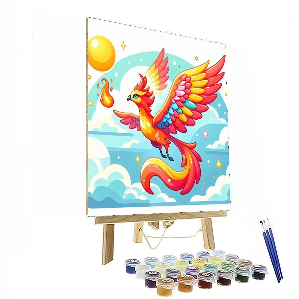 Magical Phoenix Painting Number Kit