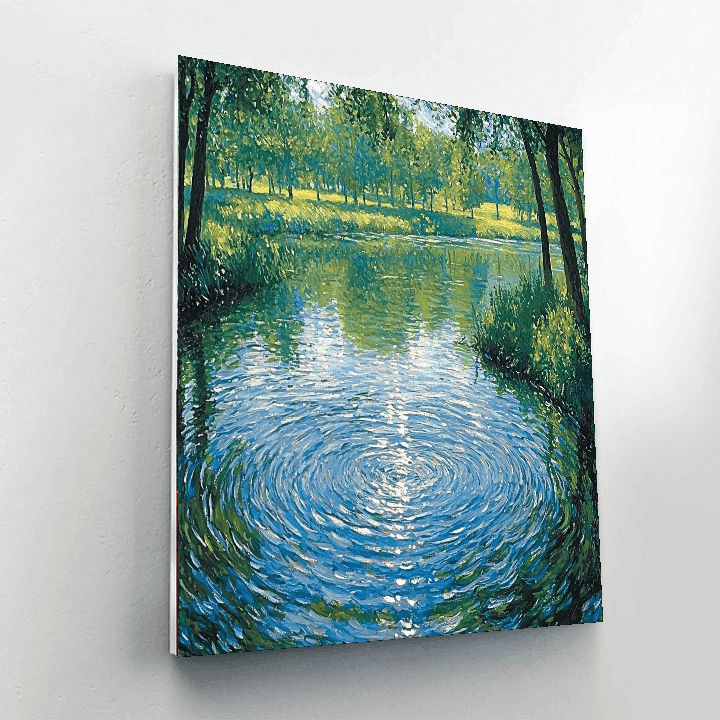 Claude Monet Inspired Radiant Reflections  Paint By Numbers Kits