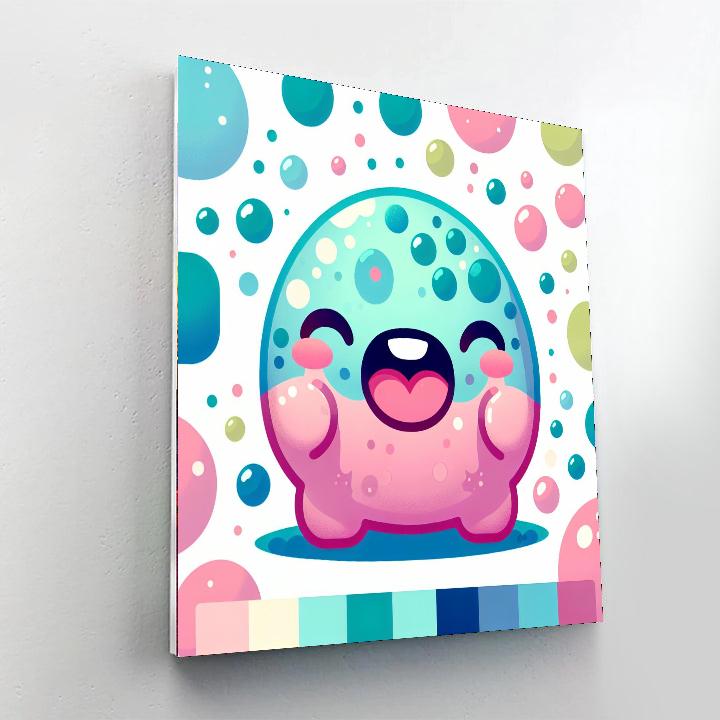 Giggly Bubble Monster Painting By Numbers Kit