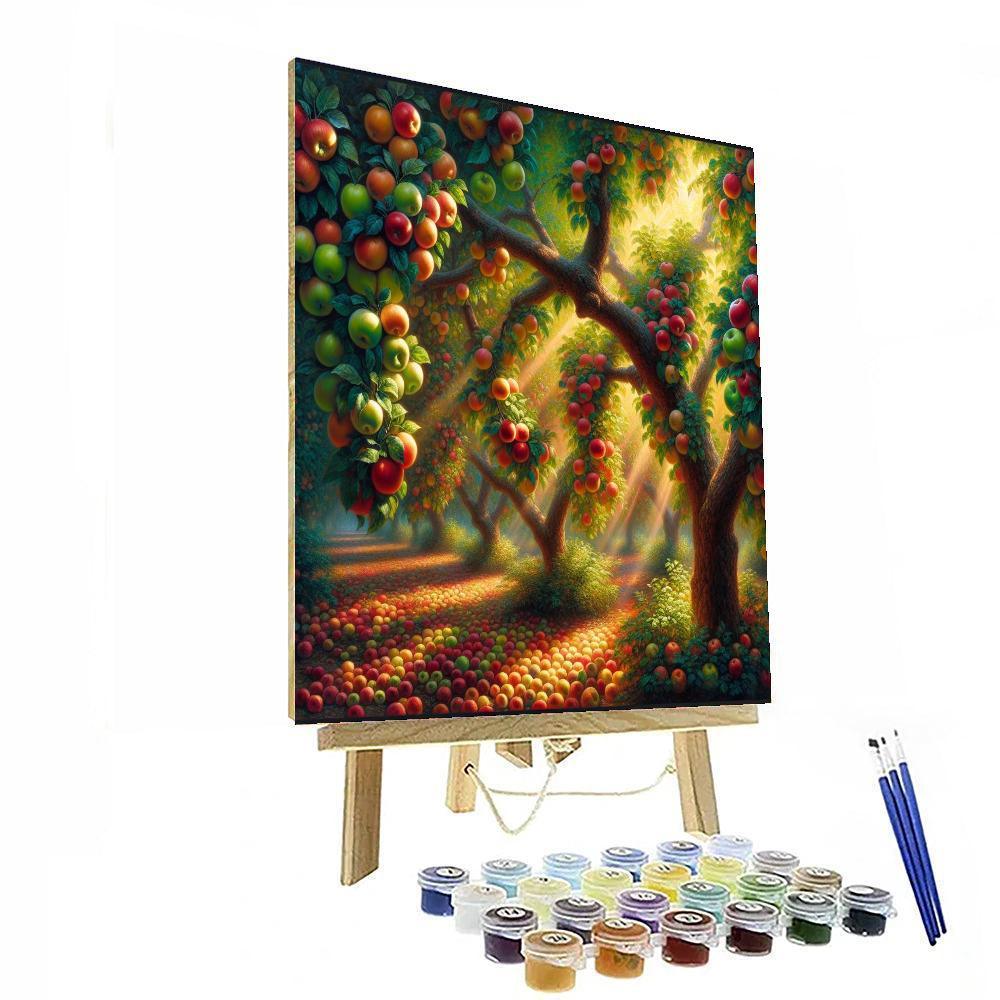 Bountiful Orchard Harvest Number Painting