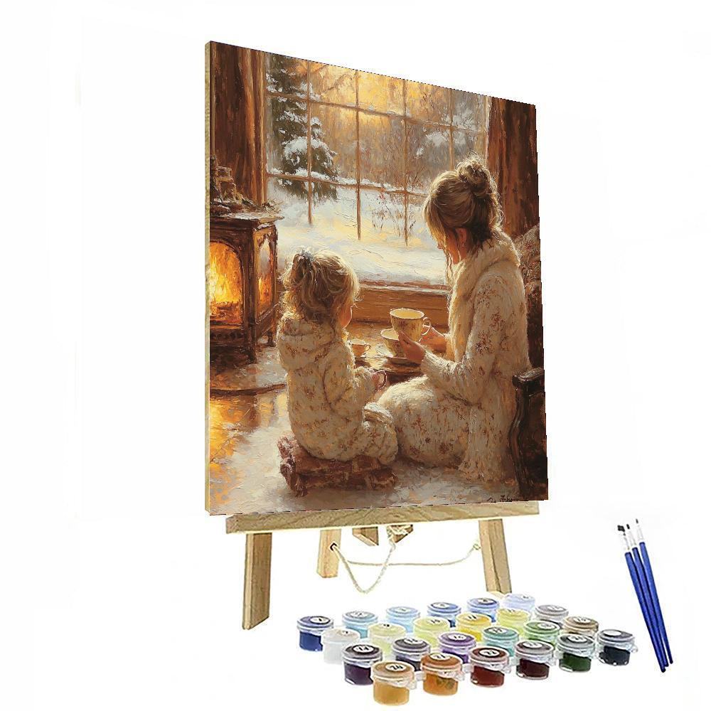 Winter Afternoon Tea DIY Paint By Numbers