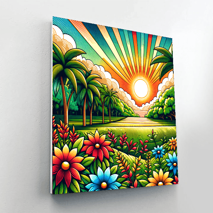 Hawaiian Oasis Paint By Number