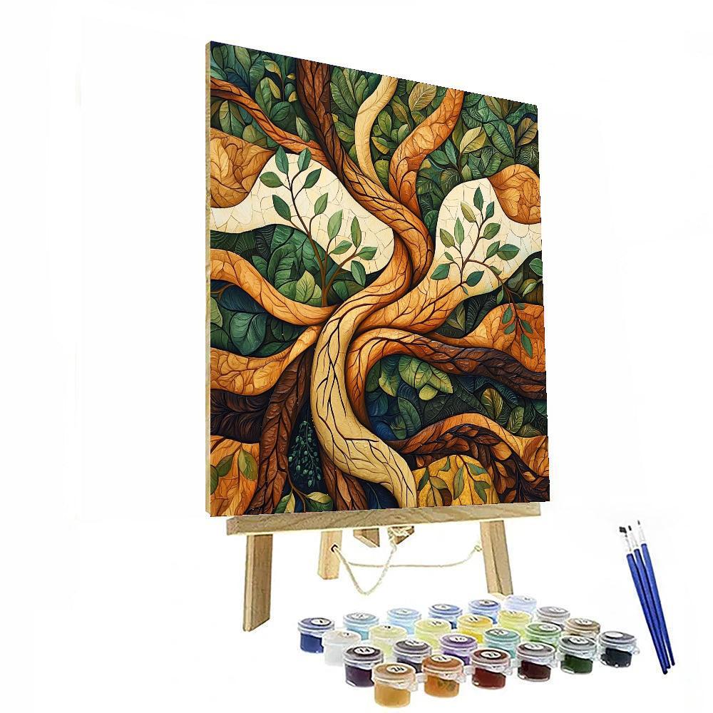 Frida Kahlo Inspired Roots Of Resilience  Painting By Numbers Kit