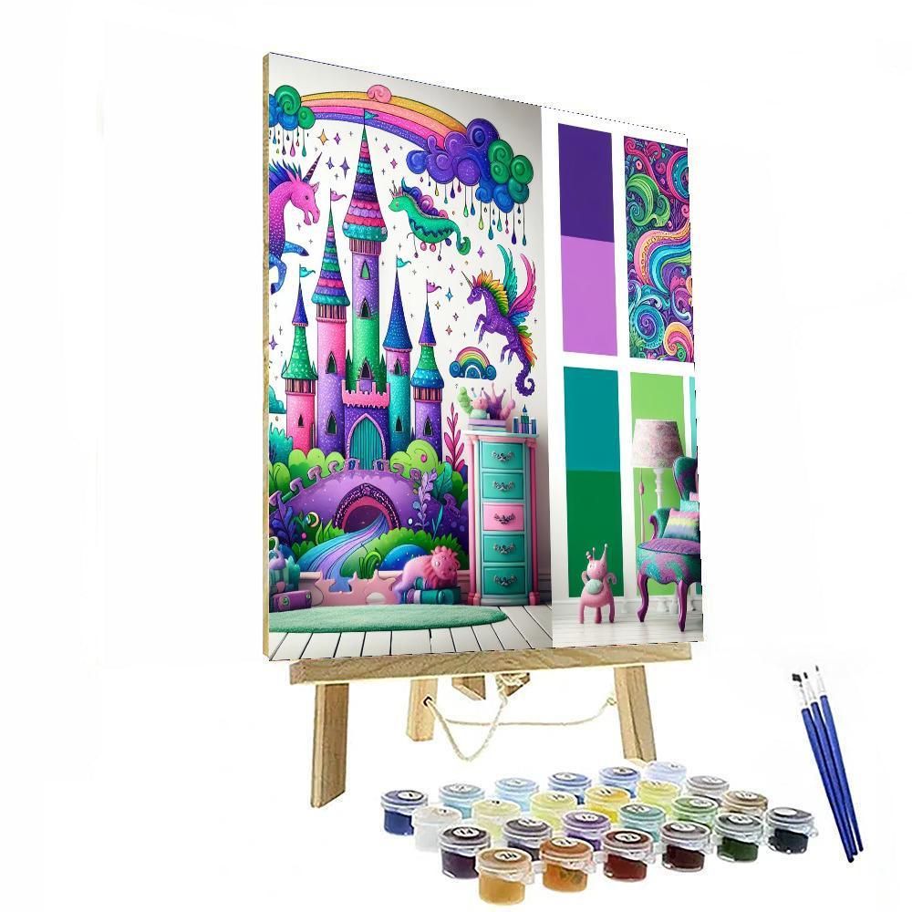 Fantasy Enchanted Kingdom Painting By Numbers Kit