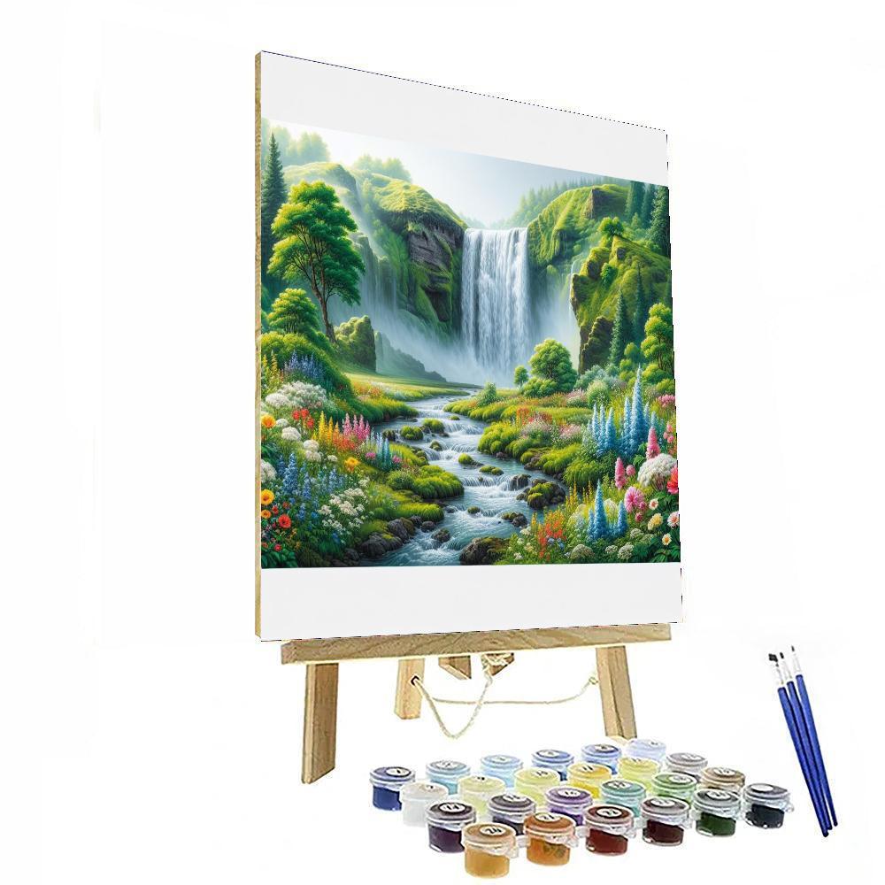 Regal Waterfall Splendor Paint By Numbers Kits