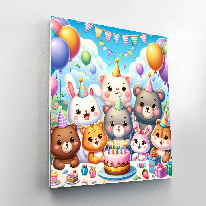 Silly Animal Party Paint By Numbers Kits