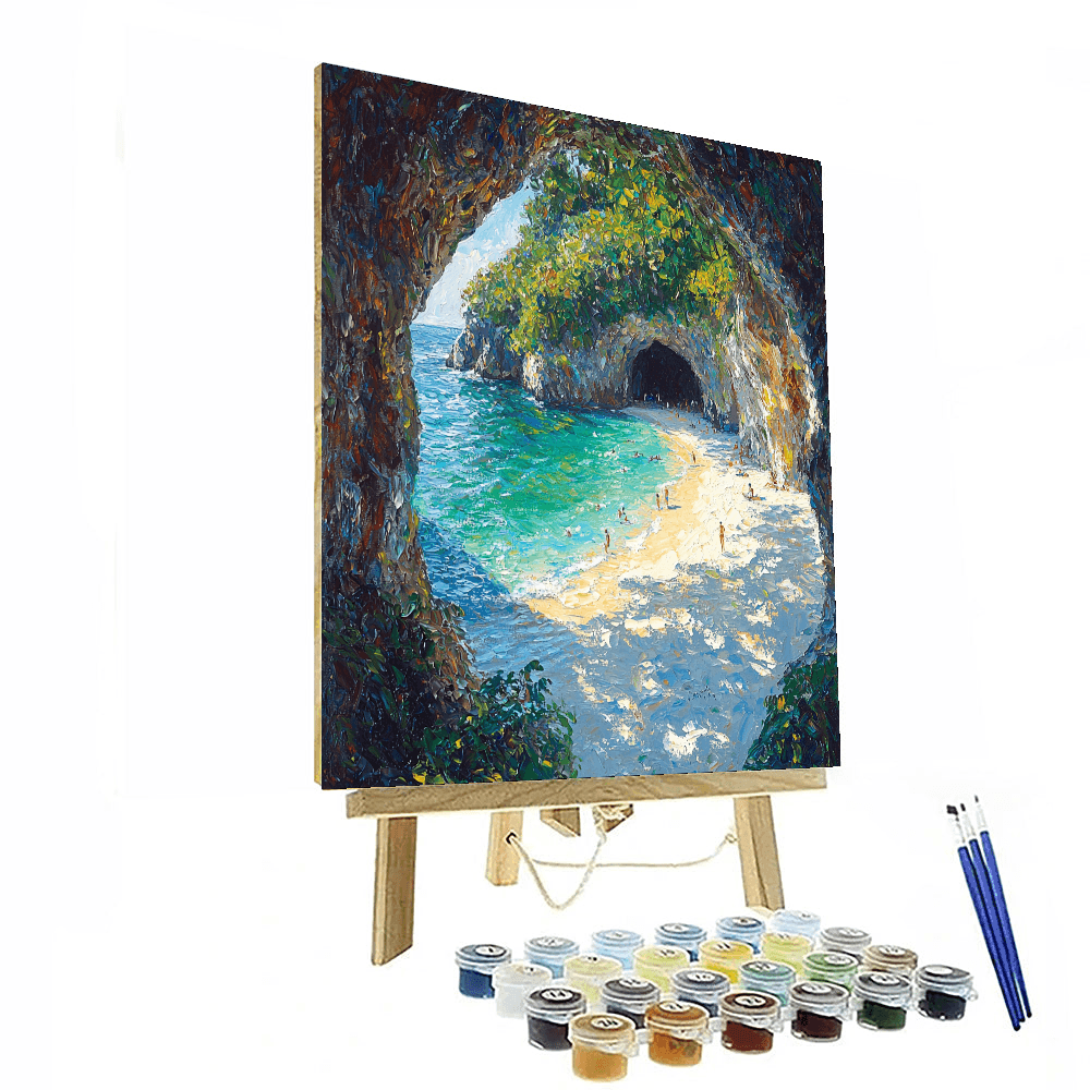 The Hidden Beach Of Marieta Islands DIY Paint By Numbers