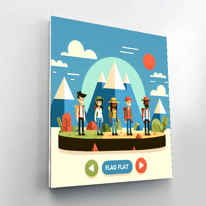 Majestic Mountain Quest Paint By Numbers Art