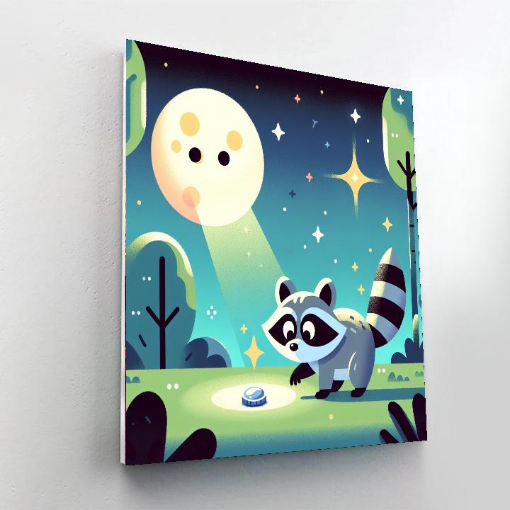 Wandering Raccoon Numbered Painting Kits