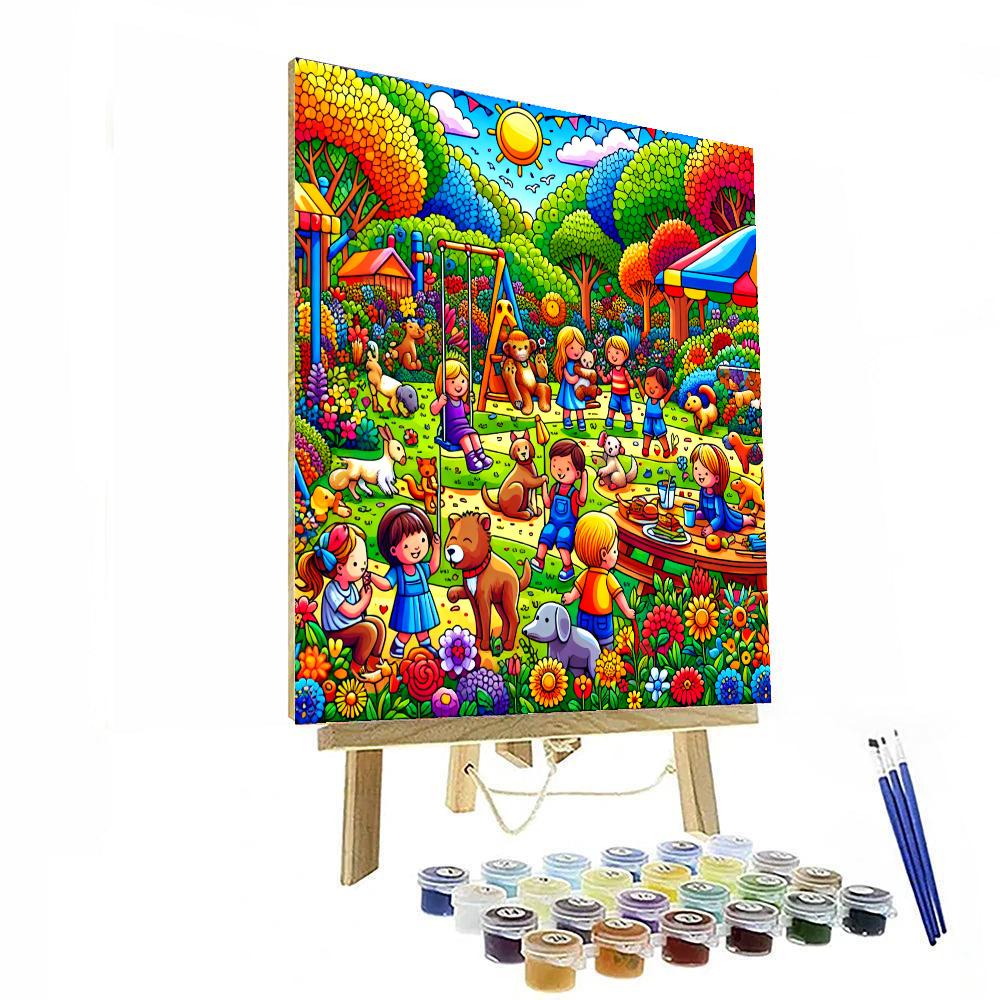 Animal Friends' Adventure Number Painting