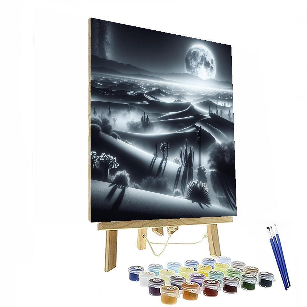 Surreal Moonlit Desert Mirage Painting By Numbers Kit