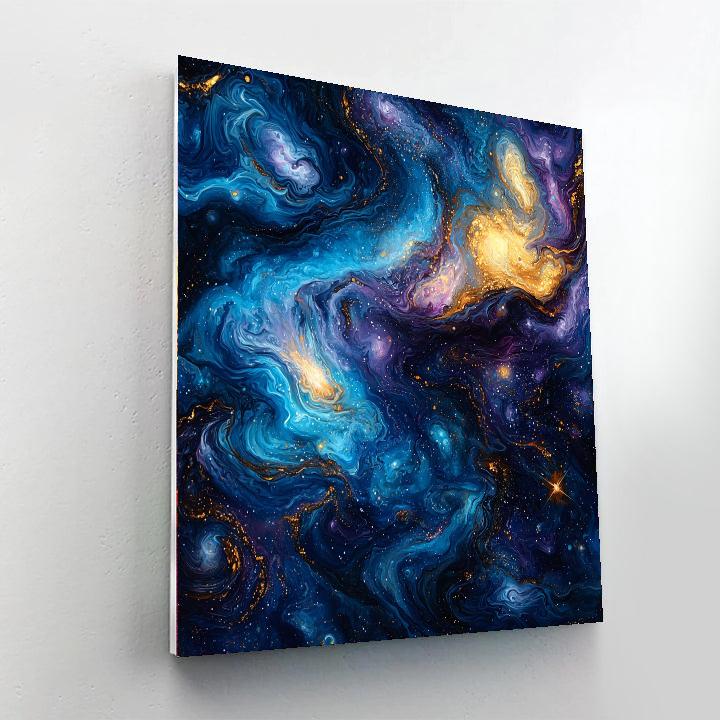 Michelangelo Inspired Celestial Embers  DIY Paint By Numbers