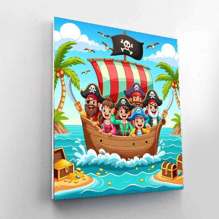 Exciting Pirate Adventure Paint By Numbers Kits