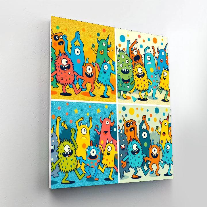 Monster Mayhem Fiesta Numbered Painting Kits