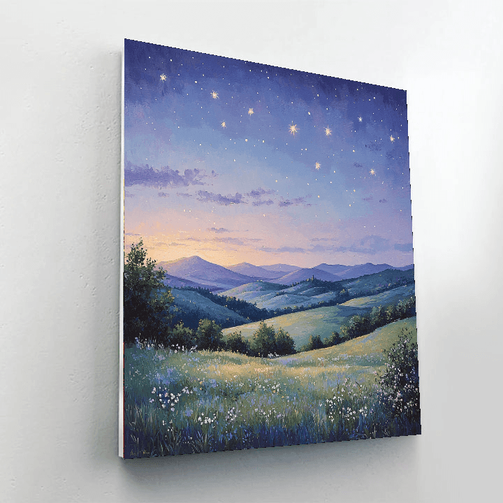 Caspar David Friedrich Inspired Enchanted Evening  Painting By Numbers Kit