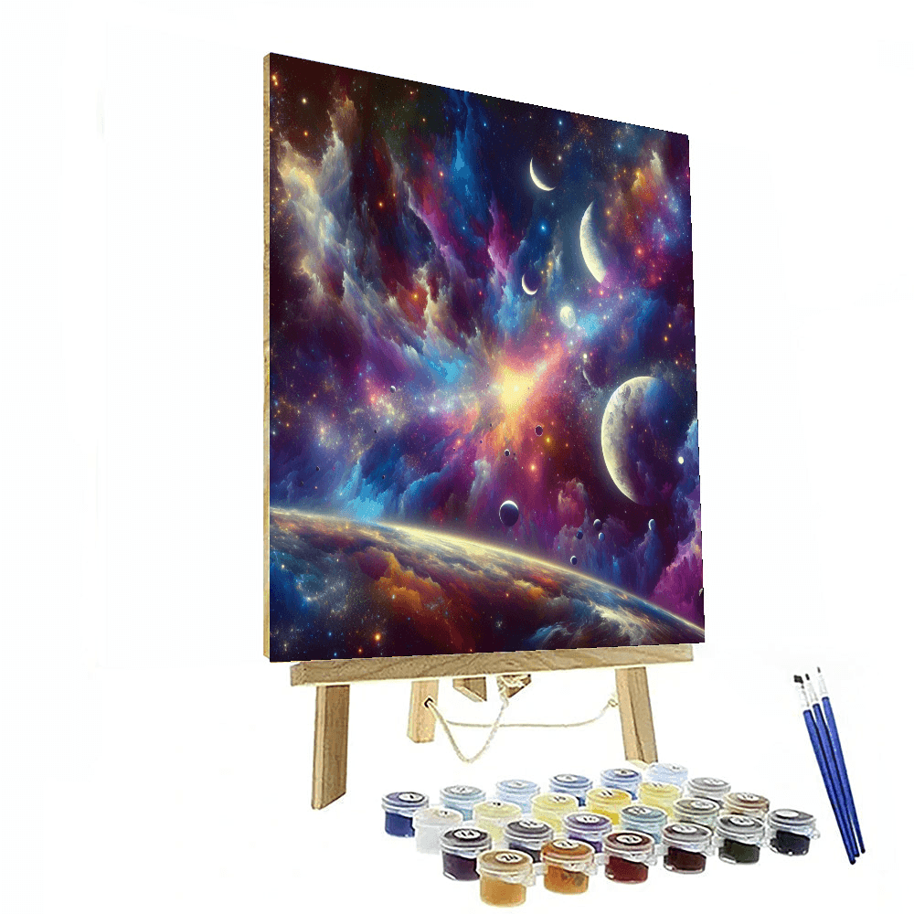 Cosmic Wonderscape Number Painting