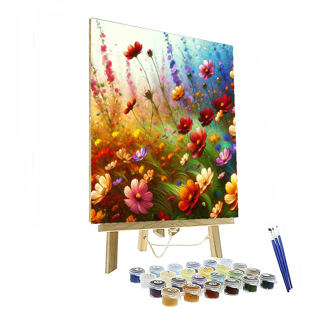 Joyful Flower Fields Numbered Painting Kits