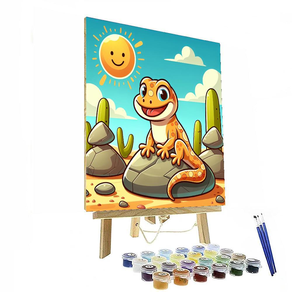 Giggling Geckos Getaway Numbered Painting Kits