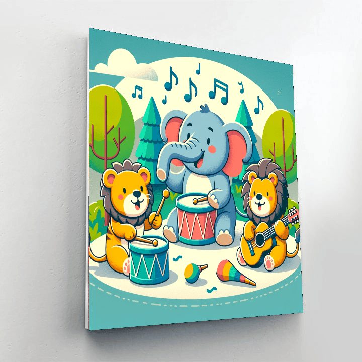 Musical Zoo Harmony Paint By Numbers Kits