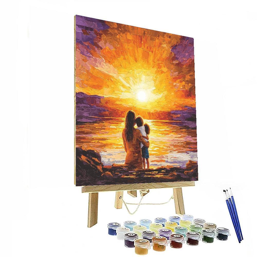 Sunset Hugs DIY Paint By Numbers