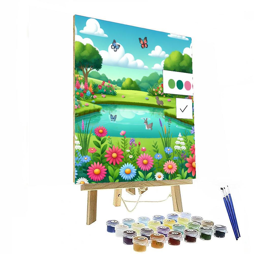 Hidden Garden Oasis Paint By Numbers Art