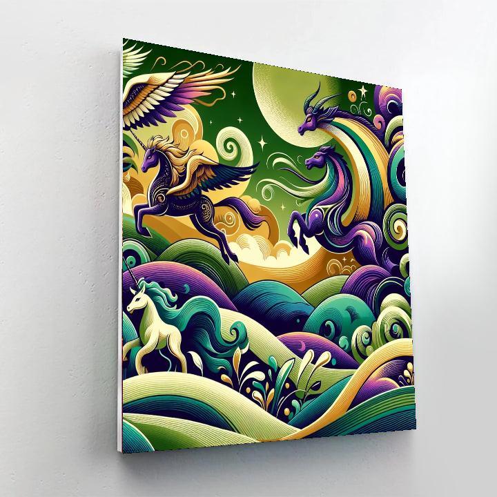 Mythical Creatures Unleashed Paint By Numbers Kits