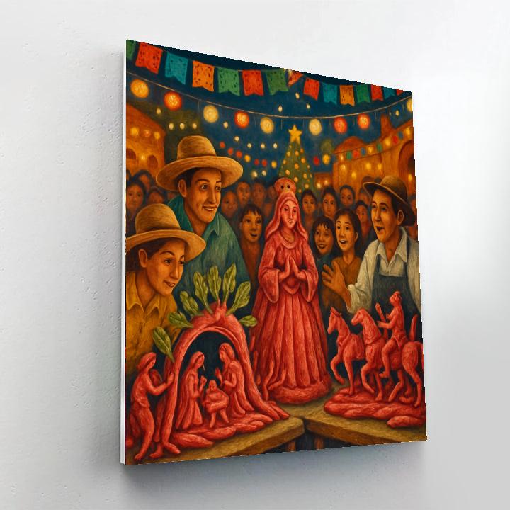 Night Of The Radishes Painting By Numbers Kit