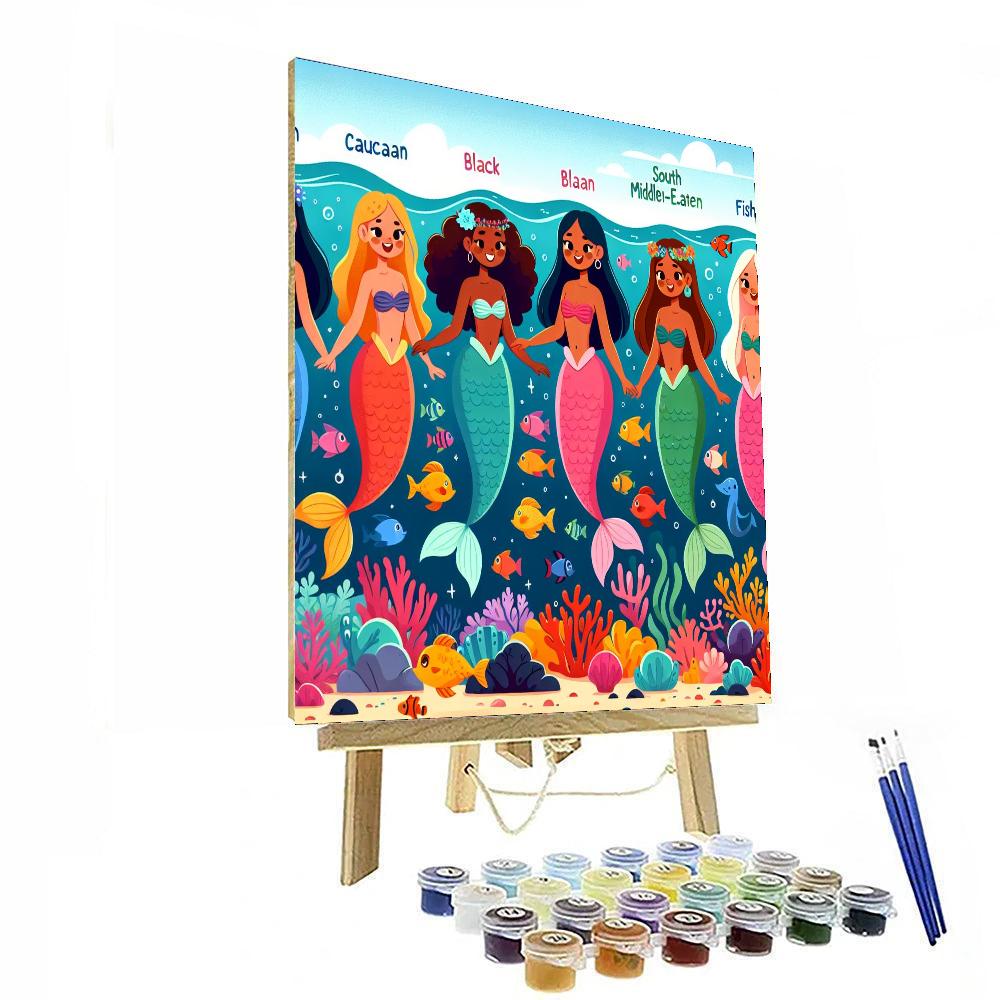 Mystical Mermaid Gathering Paint By Numbers