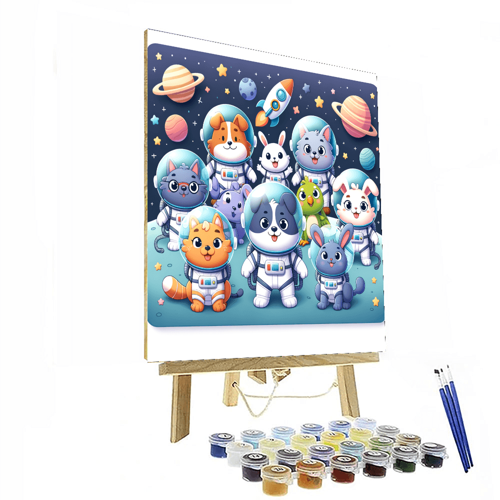 Interstellar Pet Patrol DIY Paint By Numbers