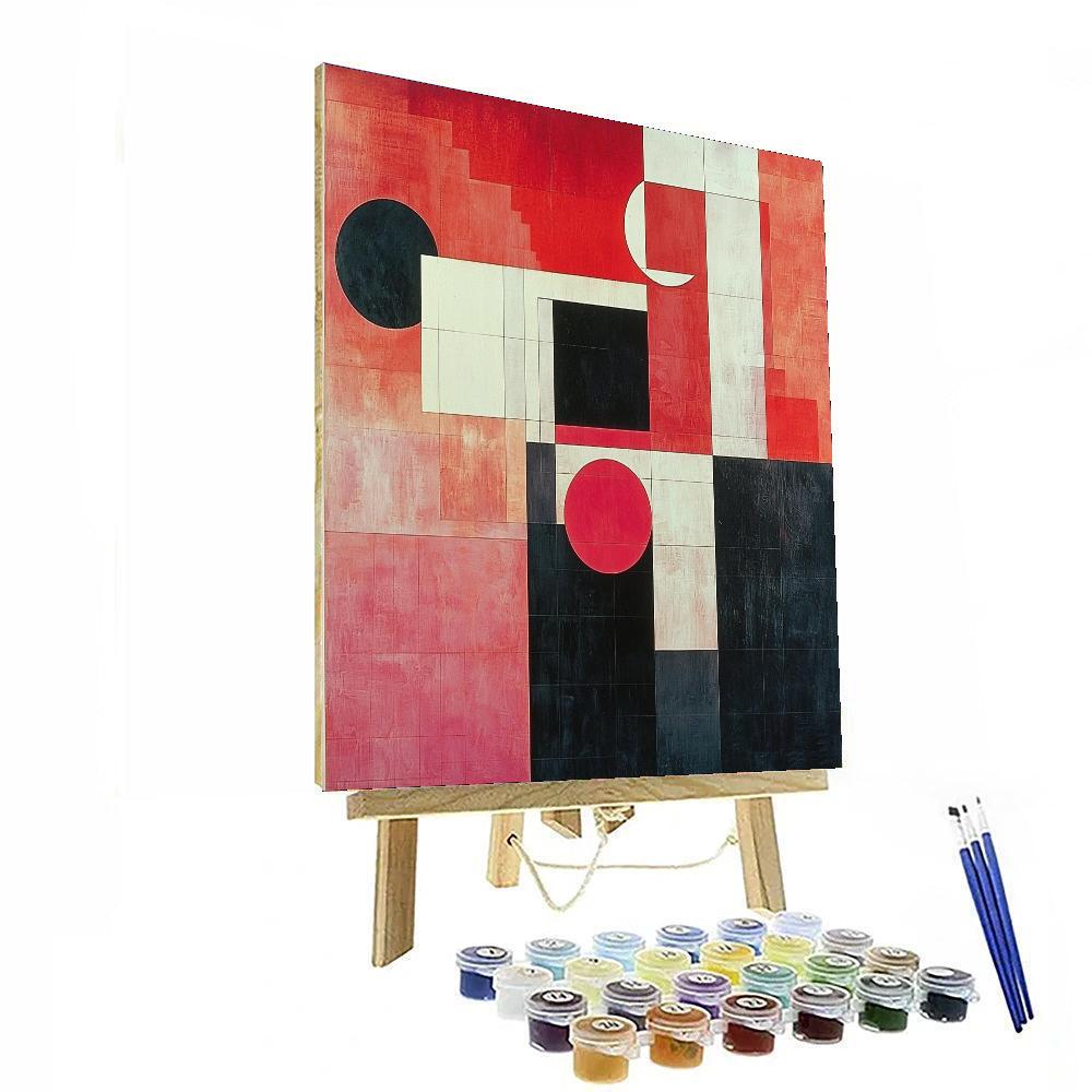 Kazimir Malevich Inspired Vibrational Forms  Paint By Color