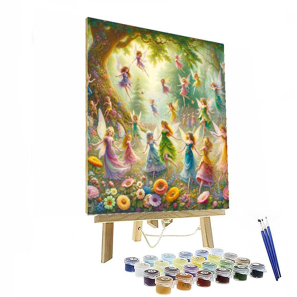 Sweet Dreams Of Woodland Fairies Paint By Numbers Art