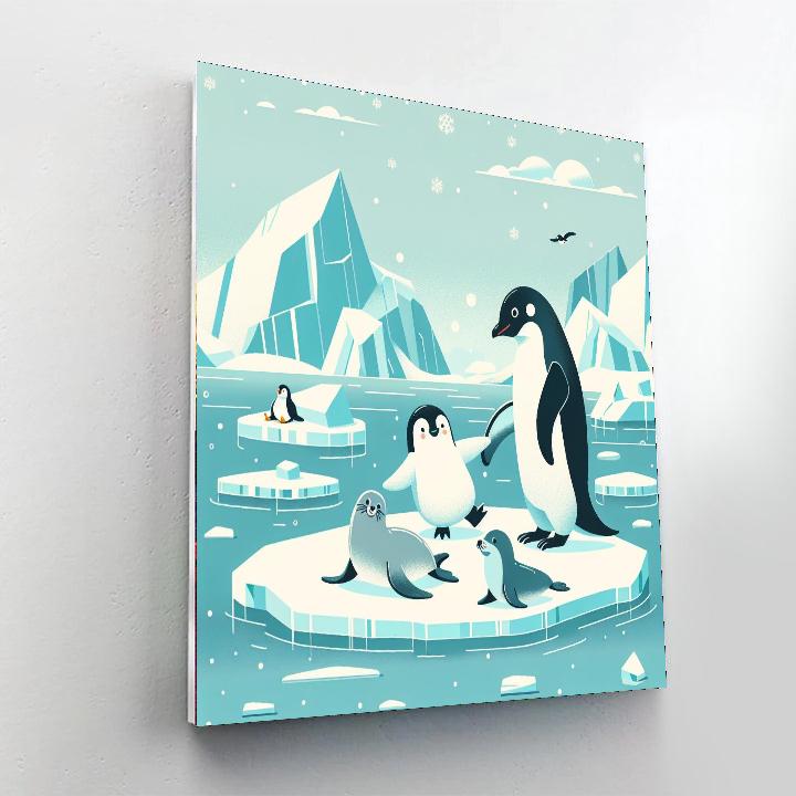Polar Pals Adventure Number Painting