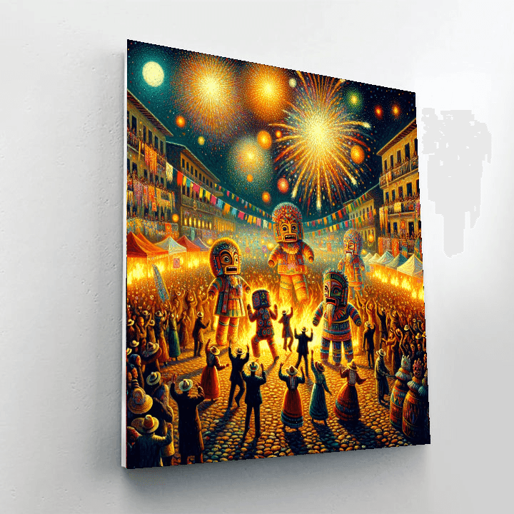 The La Patum Festival DIY Paint By Numbers