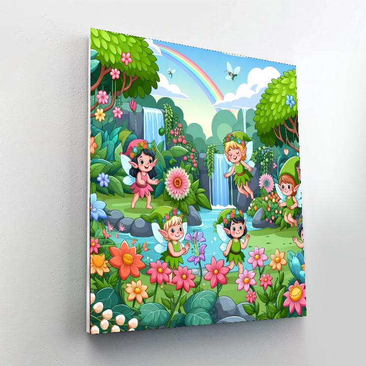 Garden Pixie Play Number Painting