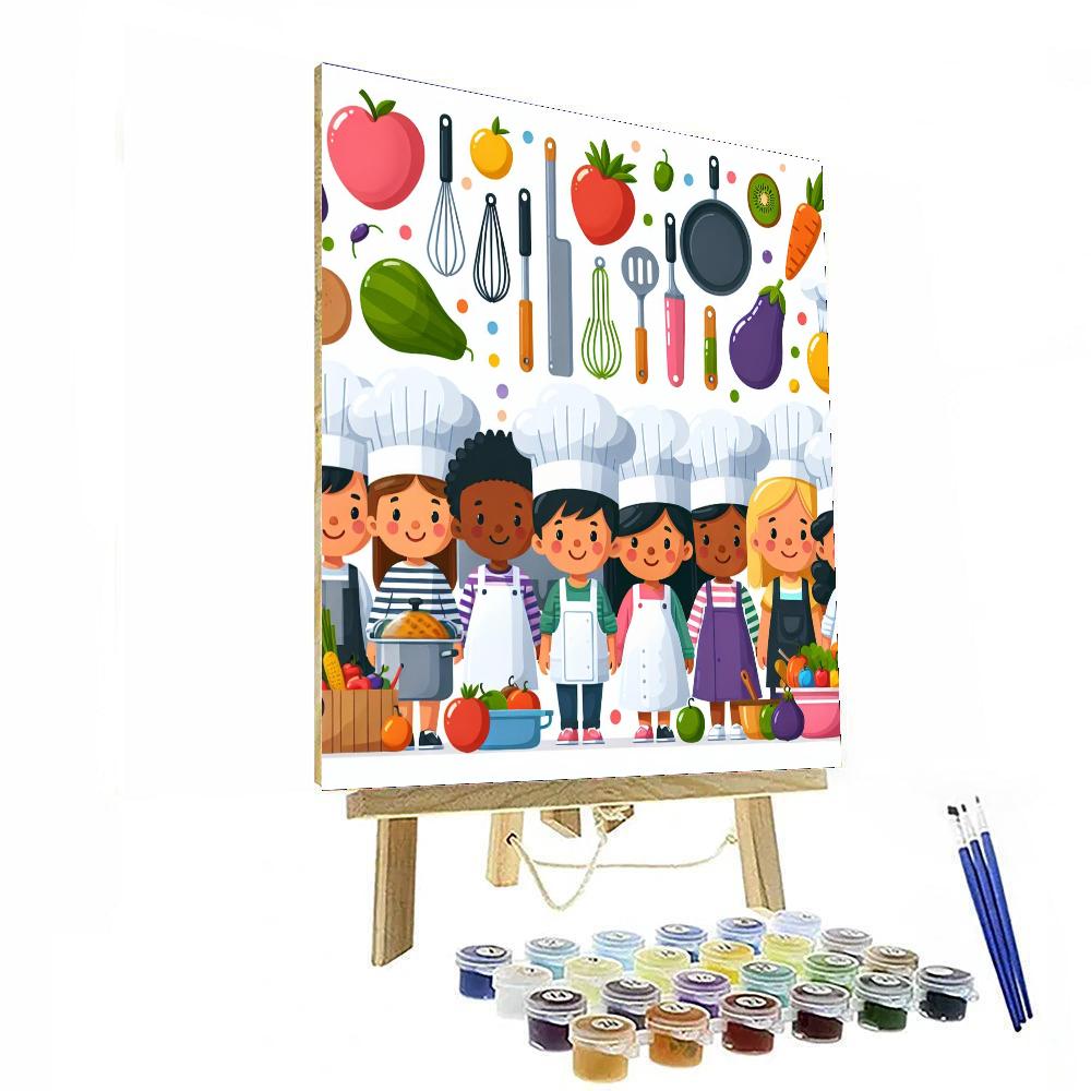 Culinary Kids Kitchen DIY Paint By Numbers
