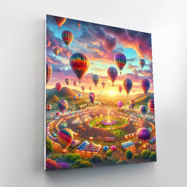 Baloon Fiesta DIY Paint By Numbers