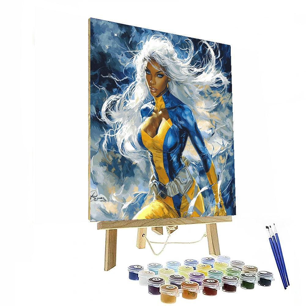 Halle Berry: The Unbreakable Spirit Of Storm Numbered Painting Kits