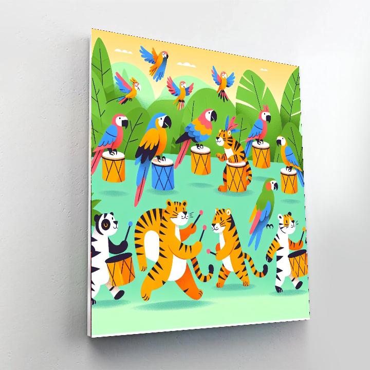 Jungle Beat Parade Paint By Numbers