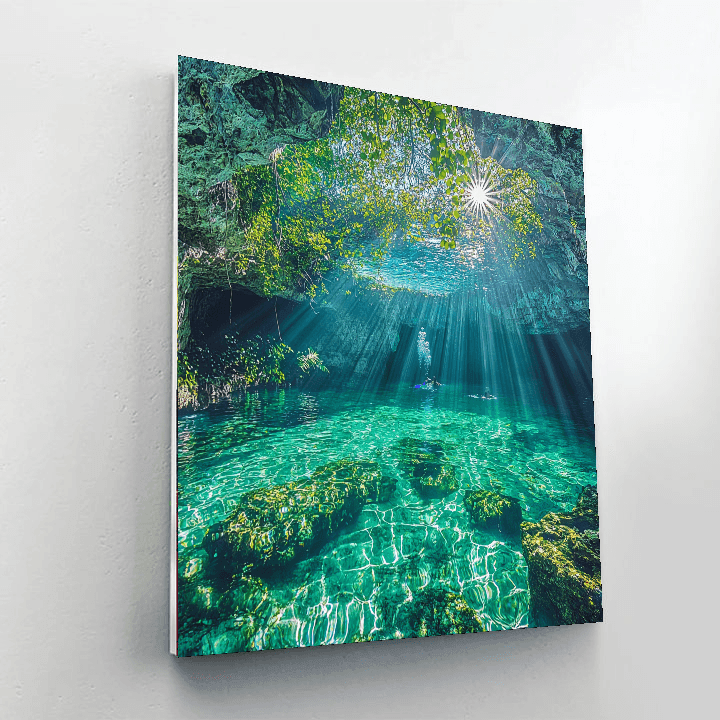 Cenote Dos Ojos - Tulum Paint By Numbers Kits