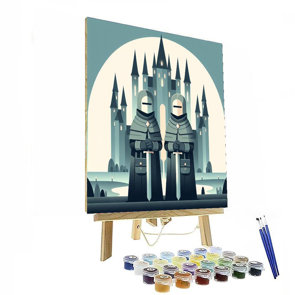 Enchanted Castle Guardians Painting Number Kit