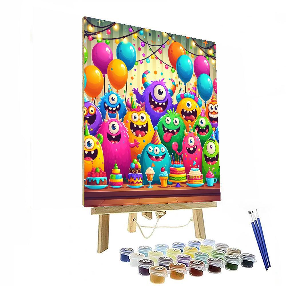 Silly Spooky Monsters Paint By Color