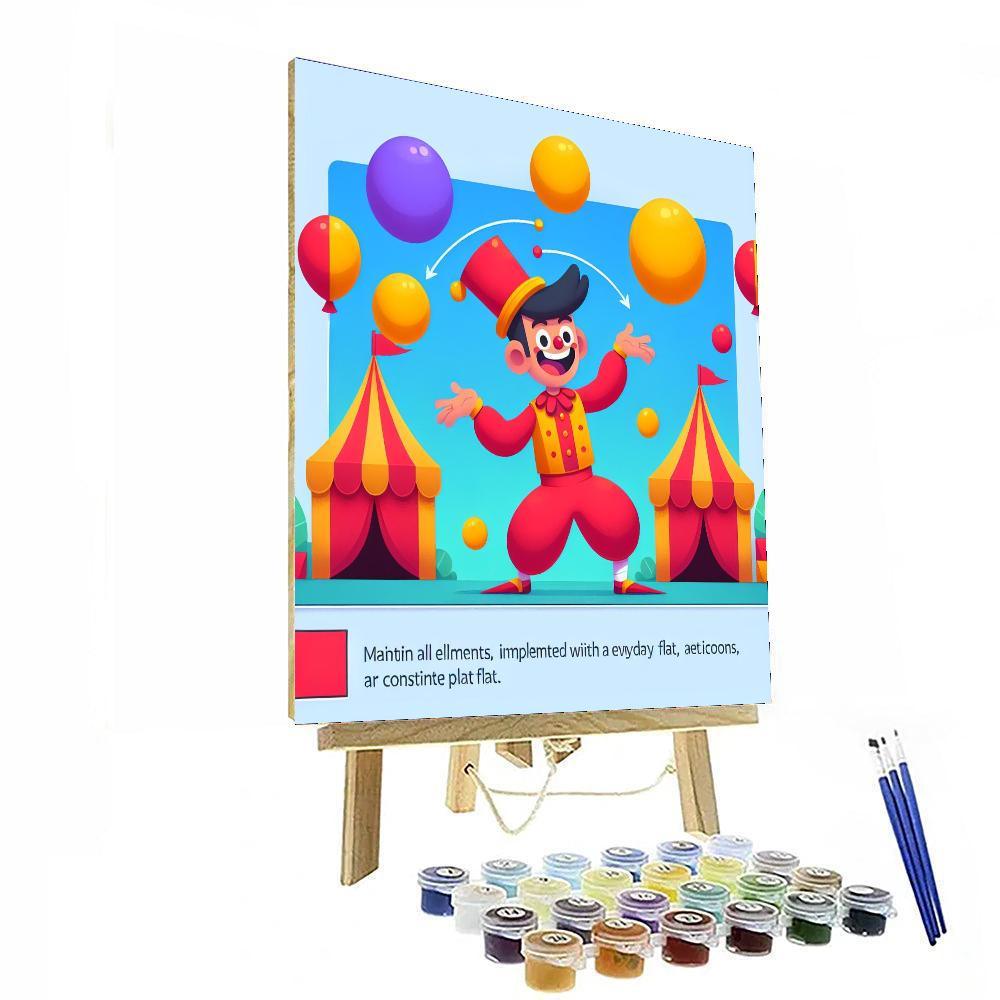Daring Circus Performer Paint By Numbers Art