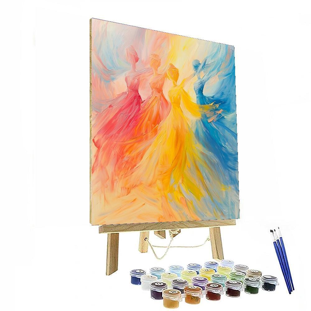 Edgar Degas Inspired Radiant Serenity  DIY Paint By Numbers