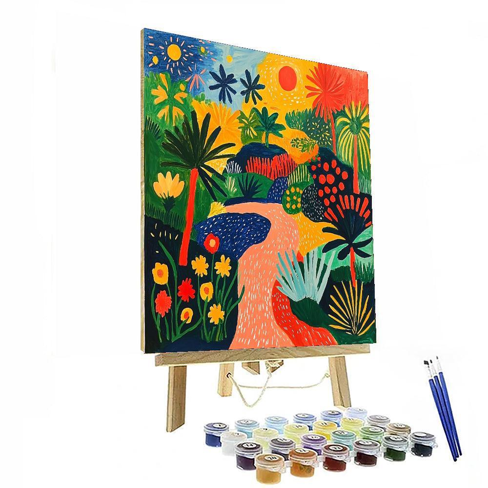 Joan Miró Inspired Garden Of Abstract Wonders  Paint By Number