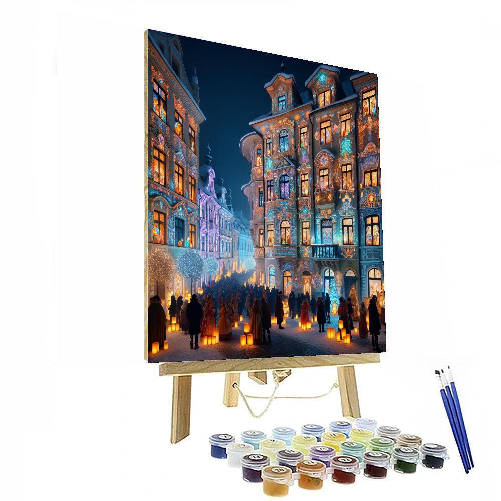 The Festival Of The Lights - Lyon Painting By Numbers Kit