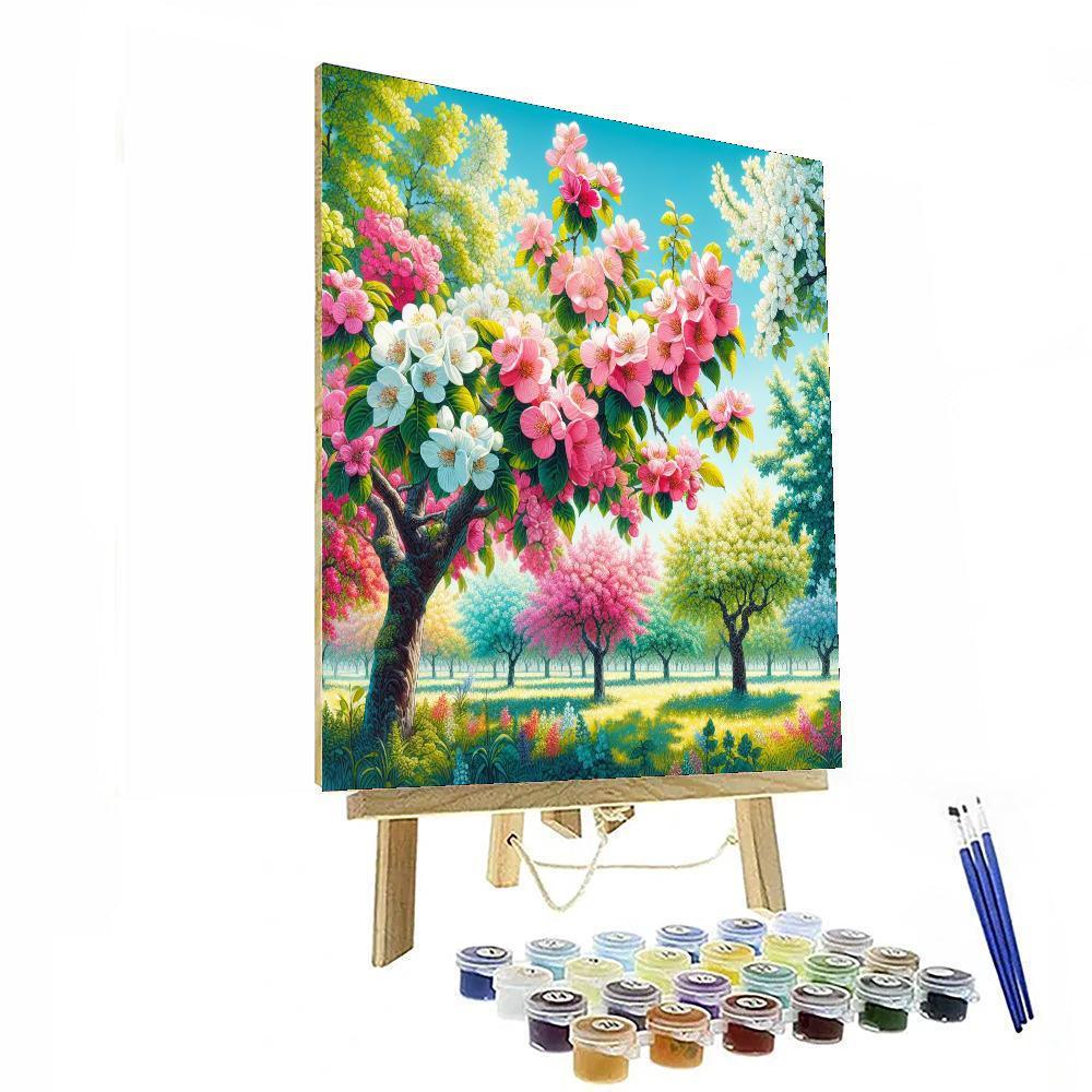 Sunny Orchard Blooms Paint By Numbers Art