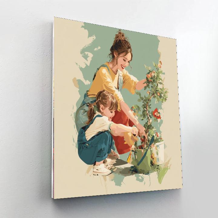 Mom's Flower Power DIY Paint By Numbers