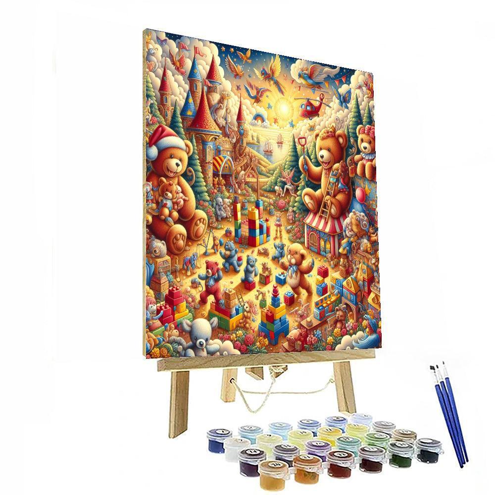 Whimsical Toy World Painting By Numbers Kit