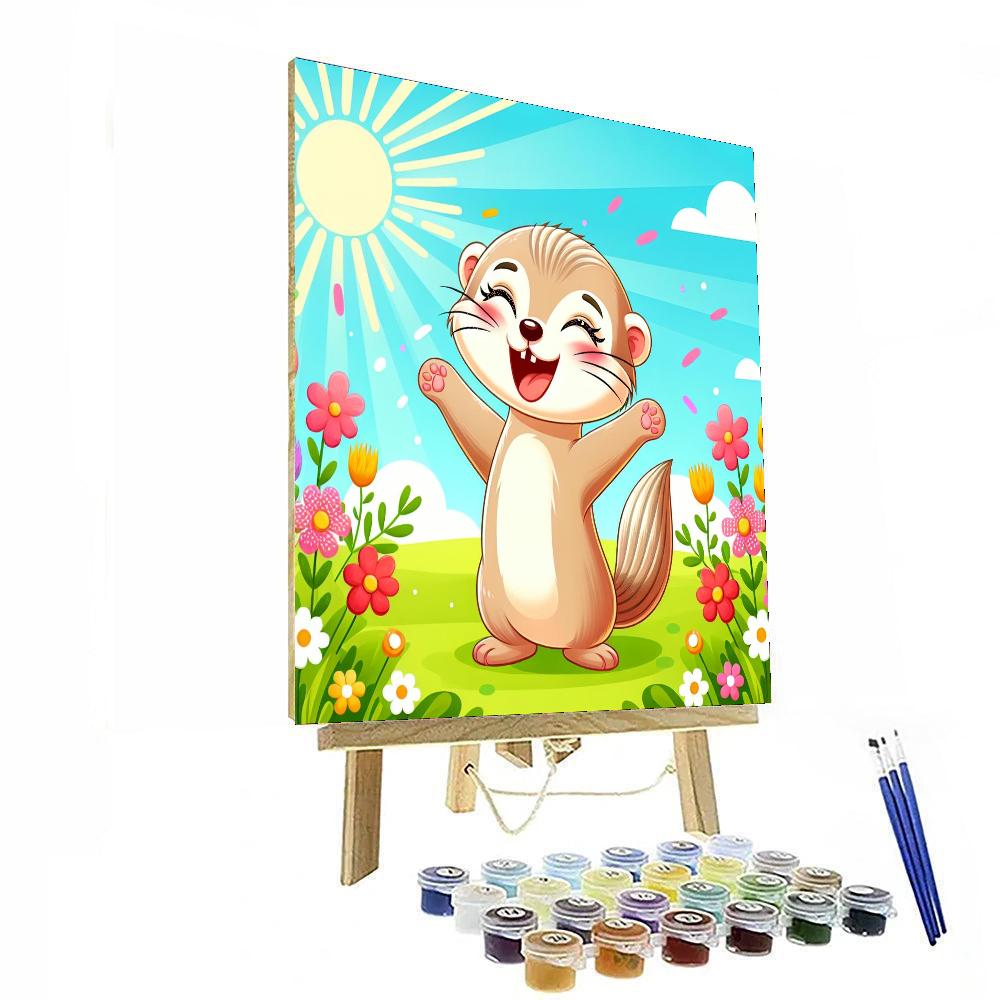 Frolicking Ferret Numbered Painting Kits