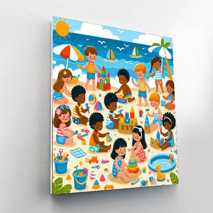 Joyful Seaside Adventure Numbered Painting Kits